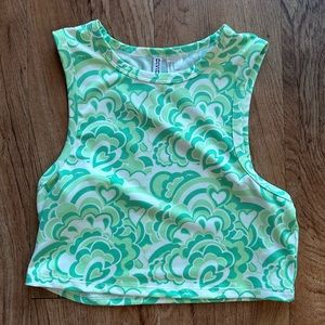 Groovy green tank